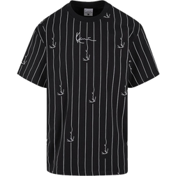 Karl Kani Signature Logo Pinstripe Tee - Black