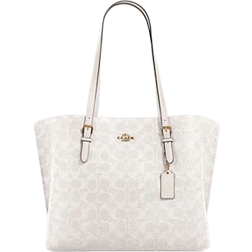 Coach Mollie Tote Bag In Signature Canvas - Signature Canvas/Gold/Chalk/Glacier White