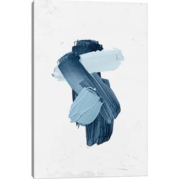 Metro Lane Brush II by Danilo De Alexandria White/Blue Wall Decor 66x101.6cm