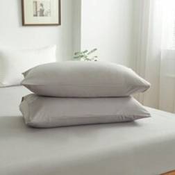 Shein Light Super Soft Plain Pillowcase 1 pc Hovedpudebetræk Grå (63x43cm)