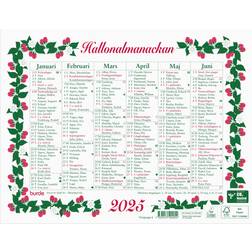 Burde Wall Calendar 2025 Little Raspberry Month