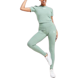 Adidas Originals Ribbed Leggings - Green