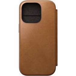 Nomad Modern Leather Folio iPhone 16 Pro English Tan-C Leather
