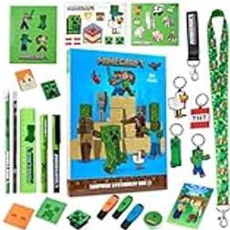 Minecraft adventskalender 2024 för barn och tonåringar unik adventskalender för pojkar blå/grön