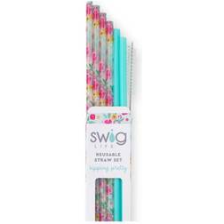 Swig Life Island Bloom + Mint Reusable Straw Bar Set 7