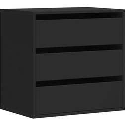 vidaXL 852844 Black Chest of Drawer 60x58cm