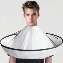 Shein Hair Cutting Cape DIY Hairdressing Cloak Umbrella Cloak Salon Barber Hairdressing Cloak White
