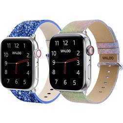 Waloo Bling And Shiny Brilliance Bands for Apple Watch 38/40/41mm 2-Pack