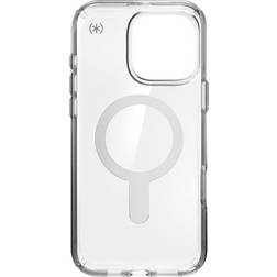 Speck Presidio Perfect Clear ClickLock Case with MagSafe for Apple iPhone 16 Pro Max Clear/Chrome