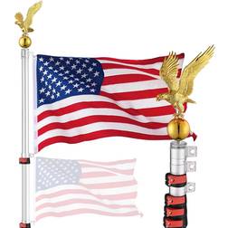 Yescom Eagle Topper Telescopic Flag Pole Kit