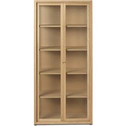 Ferm Living Reed Natural Oak Vetrina in vetro 70x155cm