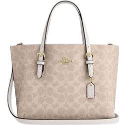 Coach Mollie Tote Bag 25 In Signature - Gold/Sand/Chalk