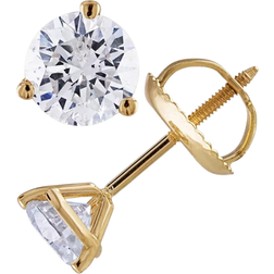 Macy's Stud Earring - Gold/Diamonds