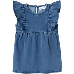 Name It Lotus Dress - Medium Blue Denim (13230836)