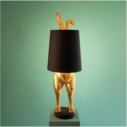 WERNS Hiding Bunny Black/Gold Tischlampe 74cm