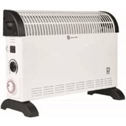 Pifco 2KW White Convector Heater With Timer