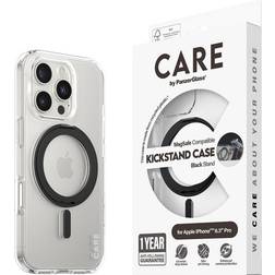 PanzerGlass CARE by PanzerGlass iPhone 16 Pro Feature Kickstand Cover MagSafe Kompatibel Transparent Black