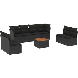 The Living Store 9-pcs Outdoor Lounge Set, 1 Table incl. 8 Sofas