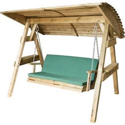 Zest Pad & Back Cushion Miami Santorini 3 Seater Swing Burghley Garden Bench