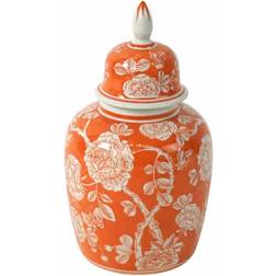 WERNS Jardin Orange/White Vas 33cm