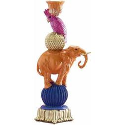 WERNS Elephant with Cockatoo Multicolour Candle Holder 26cm