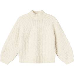 Name It Kid's Nadalie Long Sleeved Knitted Pullover - Jet Stream (13235184)