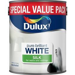 Dulux Pure Brilliant Silk Ceilings 3 Litre Wall Paint White