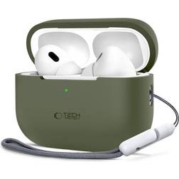 Tech-Protect Apple Airpods 1/2 Skal Silikon Olivgrön