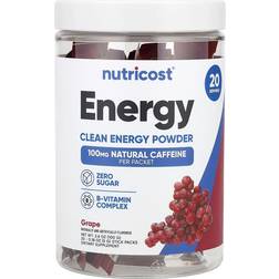 Nutricost Energy Clean Energy Powder Grape 100g