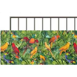 Andrea Haase Colorful Collage Parrots in The Jungle 100x50cm