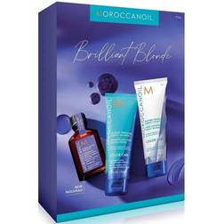 Moroccanoil purple blonde perfecting set treatment shampoo & conditioner