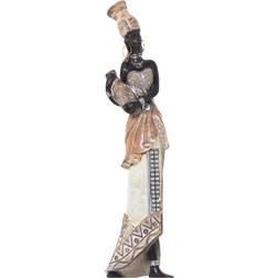 Alexandra House Living African Lady White/Golden Dekorationsfigur