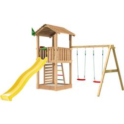 Jungle Gym Playtower Cottage 2.1 w/2-Swing Module 220 & Slide