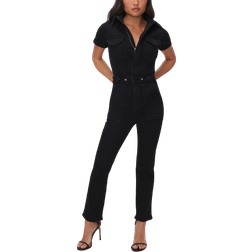 Good American Petite Fit For Success Jumpsuit - Black