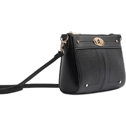 River Island Messenger Cross Body Bag - Black