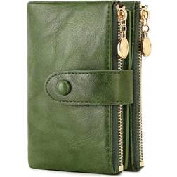 Shein Retro Wallet With Button Closure - Multiple Card Slots RFID Blocking ThreeFold Design