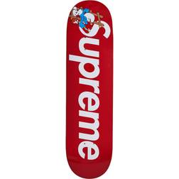 Supreme Smurfs Skateboard Red