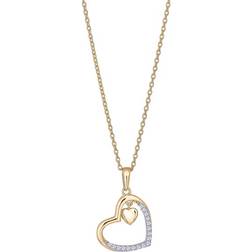Siersbøl Heart Pendant - Gold/Transparent
