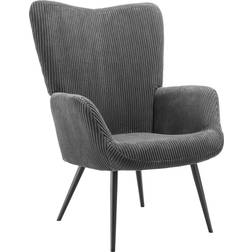 tectake Scandi Style Anthracite/Black Armchair 100.5cm