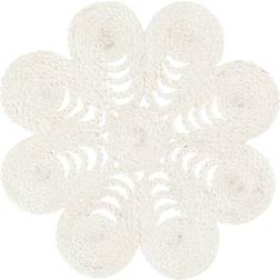 Dixie Elin Anemone Ø40 cm White Dækkeserviet Hvid