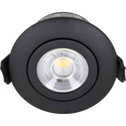 Nordtronic Low Profile Flexible G2 Matte Black Spotlight