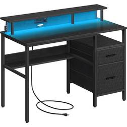 Vasagle Escritorio Esquinero para Juegos con Luces LED