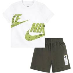 Nike Baby Sportswear Club Specialty French Terry Shorts Set - Cargo Khaki (66L775-F84)
