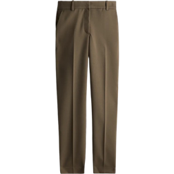 H&M Cigarette Trousers - Dark khaki Green