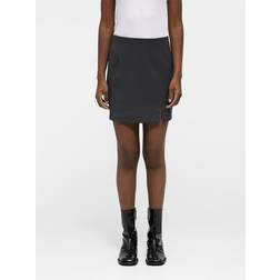 Object Tailored Mini Skirt With Notch Front - Gray