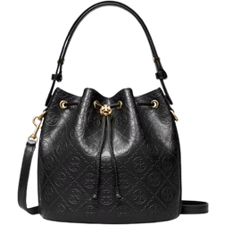 Tory Burch T Monogram Bucket Bag - Black