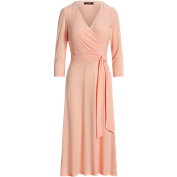 Polo Ralph Lauren Surplice Jersey Dress - Pink Opal