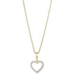 Siersbøl Heart Pendant - Gold/Transparent