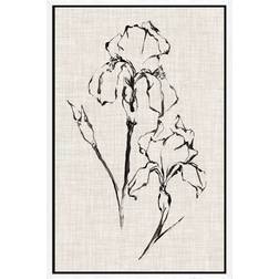 Sommerallee Floral Ink Study II White Bild 45.7x66cm