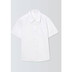 John Lewis John Lewis ANYDAY Boy's Short Sleeve Patch Pocket School Shirts, Pack of 5, White